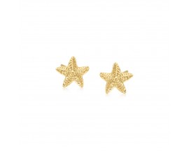 Child's 14kt Yellow Gold Starfish Stud Earrings