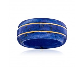 Lapis Ring with 14kt Yellow Gold