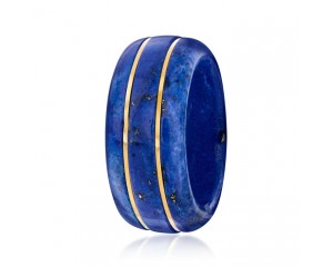 Lapis Ring with 14kt Yellow Gold