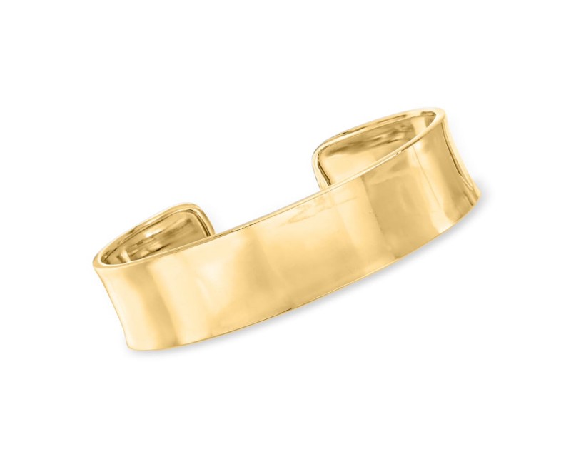 Italian 18kt Gold Over Sterling Polished Cuff Bracelet Italian 18kt Gold Over Sterling Polished Cuff Bracelet